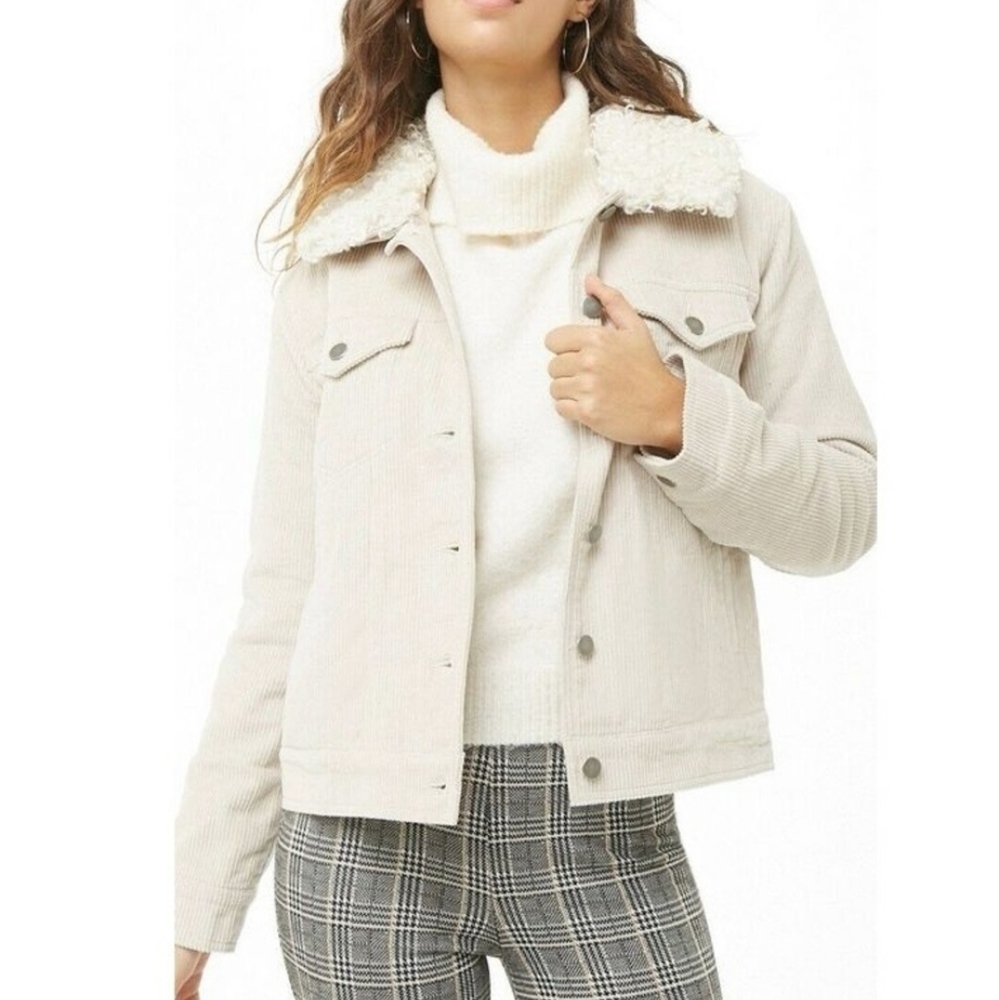 Forever 21 off-white Corduroy Jacket